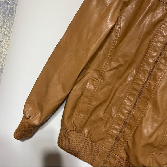 Maternity Faux Leather Vintage Full Zip Jacket Medium - Picture 7 of 15